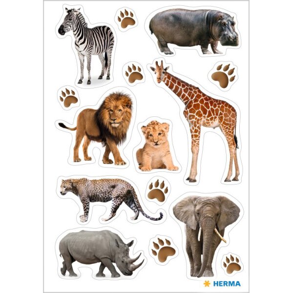 HERMA Autocollants DECOR Animaux du zoo