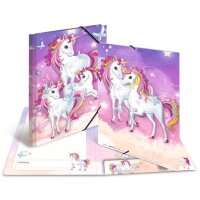 HERMA Chemise à élastiques Licorne, carton, A3