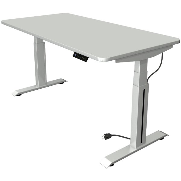 kerkmann Sitz-Steh-Schreibtisch Move Professional, lichtgrau