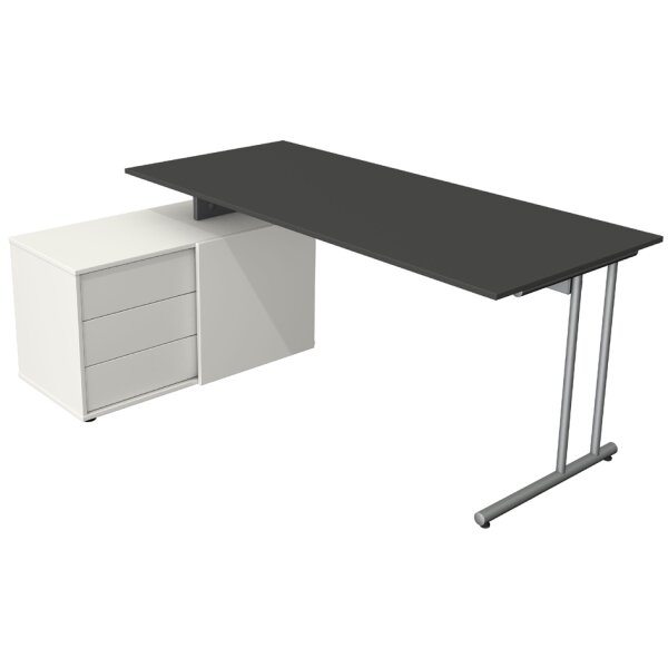 kerkmann Poste de travail complet Start Up, anthracite