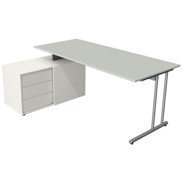 kerkmann Poste de travail complet Start Up, anthracite