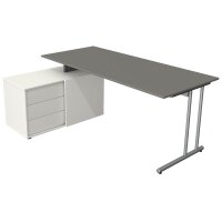 kerkmann Poste de travail complet Start Up, anthracite