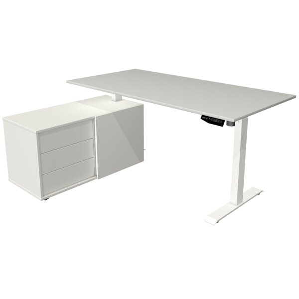 kerkmann Poste de travail complet Move 1, gris clair