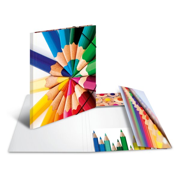 HERMA Chemise à élastiques Peinture, carton, A4