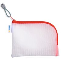 HERMA Pochette à fermeture à zip Mesh Bags, A7, bleu