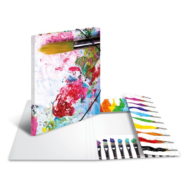 HERMA Chemise à élastiques Pinceaux, carton, A3