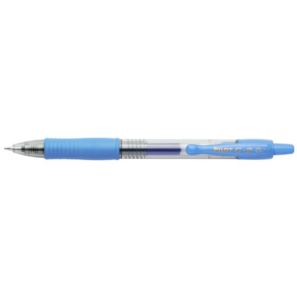 PILOT Stylo roller &agrave; encre gel G2 07, bleu soft