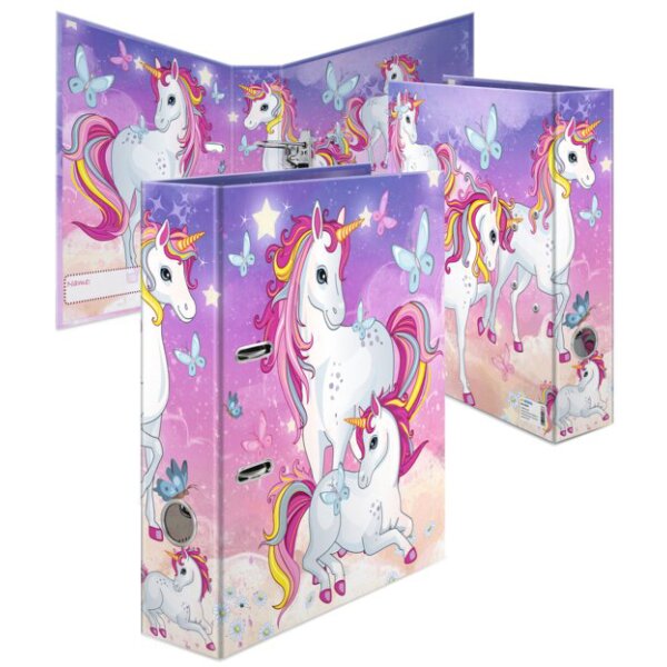 HERMA Classeur à motif Licorne, A4, margeur du dos: 70 mm