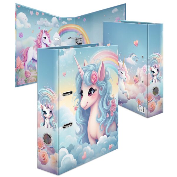 HERMA Classeur à motif Licorne, A4, margeur du dos: 70 mm