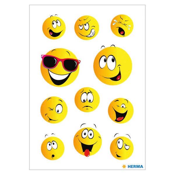 HERMA Autocollants DECOR Happy Face
