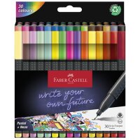 FABER-CASTELL Feutre pointe fine GRIP FINEPEN, étui de 10