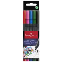 FABER-CASTELL Feutre pointe fine GRIP FINEPEN, étui de 10