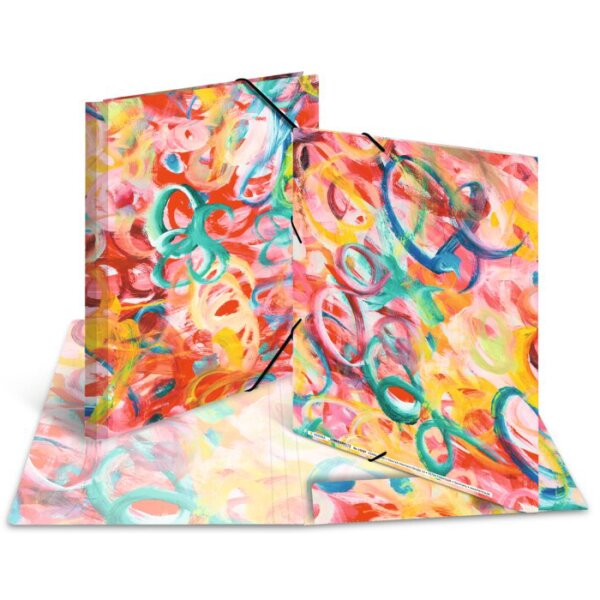 HERMA Chemise à élastiques Peinture, carton, A3