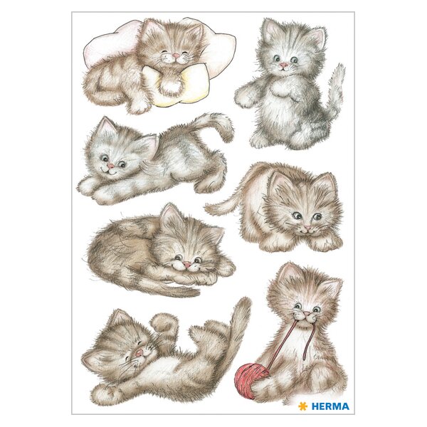 HERMA Autocollants DECOR Chatons photogéniques