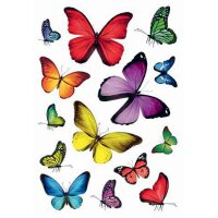 HERMA Autocollants DECOR Papillons, pailleté