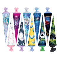 herlitz Schultüte, 6-eckig, 500 mm, Motive sortiert