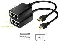 LogiLink HDMI Extender Set über LAN, Pigtail, 30 m,...
