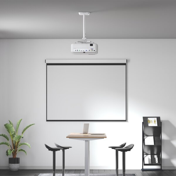 LogiLink Support de plafond pour vidéoprojecteur, blanc