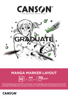 CANSON Studienblock GRADUATE Manga Marker Layout, DIN A4