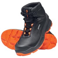 uvex 3 Chaussures montantes S3, noir/orange, pointure 52