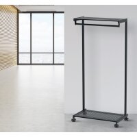 MAUL Reihen-Garderobenwagen MAULbolero, schwarz