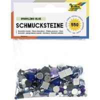 folia Pierres décoratives Sparkling Blue, acrylique