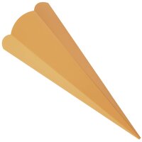 folia Schultüten-Zuschnitt, 6-eckig, 680 mm, orange