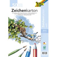 folia Zeichenkarton, DIN A4, 200 g qm, weiss