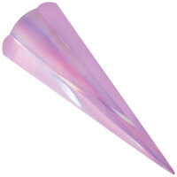 folia Metallic-Schultüten-Zuschnitt, 6-eckig, pink
