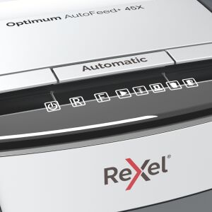 REXEL Destructeur de documents Optimum AutoFeed+ 45X, 4x28mm