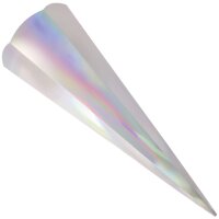 folia Metallic-Schultüten-Zuschnitt, 6-eckig, hellblau