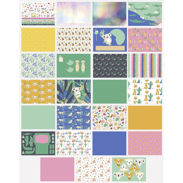 folia Bloc dactivités manuelles Sweet Safari, 240 x 340mm