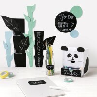 folia Tafelfolie Kreidefolie, aus PVC, 230 x 330 mm, schwarz