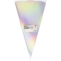 folia Metallic-Schultüten-Zuschnitt, 6-eckig, rosé