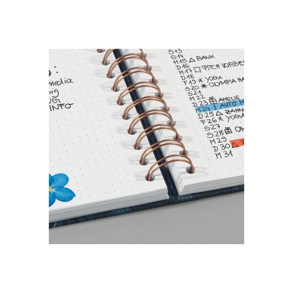 JOLIE Spiral-Notizbuch Brush Marks JN611 punktkariert, 240 S., A5