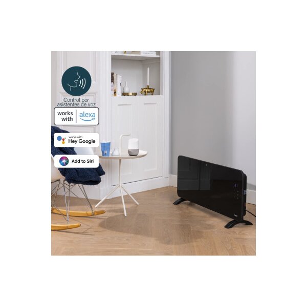 PRINCESS Chauffage par convecteur 342000.01.1 noir, 2000W