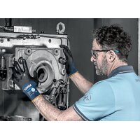 uvex Gants de travail phynomic pro, bleu/anthracite, T.11