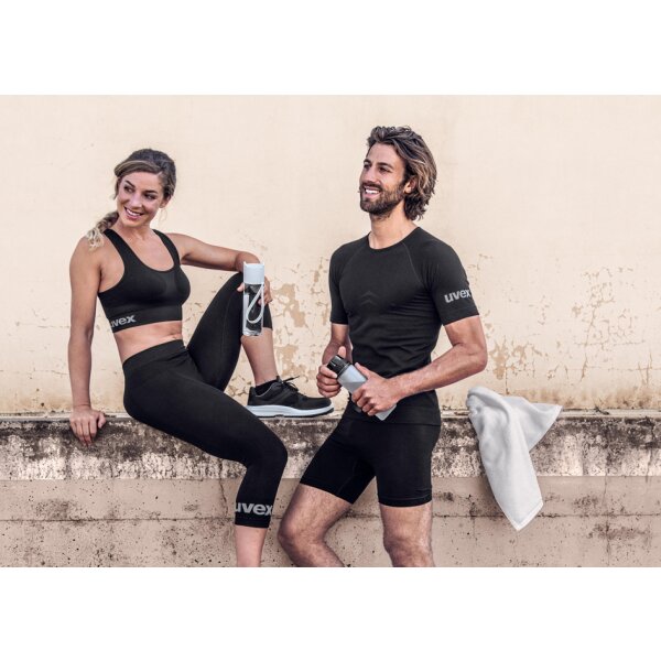 uvex T-shirt à manches courtes pour hommes, S, noir