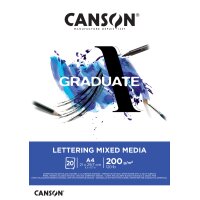 CANSON Studienblock GRADUATE LETTERING MIXED MEDIA, DIN A4