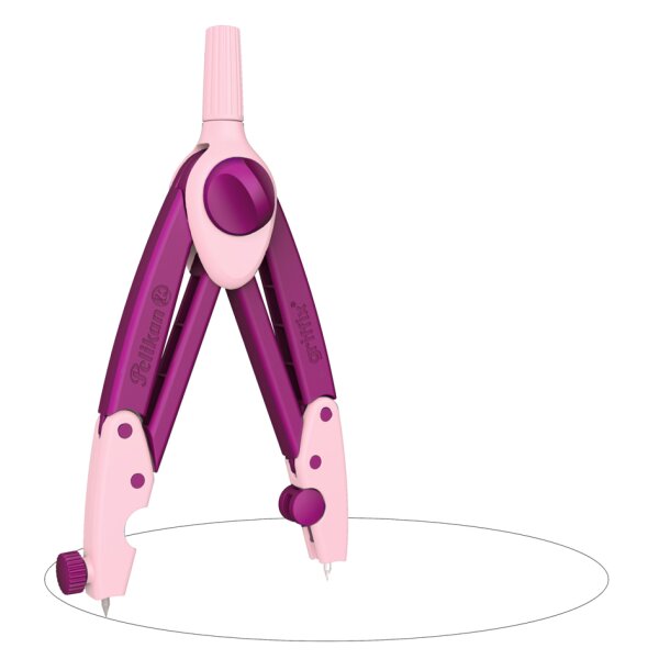 Pelikan Compas scolaire griffix Sweet Berry, boîte pliable