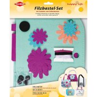 KLEIBER Filz-Nähset Tasche Blumenwiese