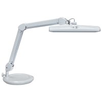 MAUL Lampe de travail LED MAULintro, socle, dimmable, blanc