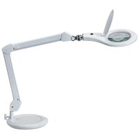 MAUL Lampe loupe à LED MAULmakro, socle, noir