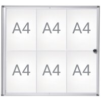 MAUL Schaukasten MAULextraslim, 1 x DIN A4, Aluminium