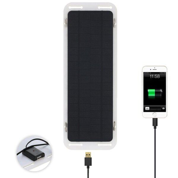 IWH Chargeur de batterie solaire pour voiture 12 V / 5 watts