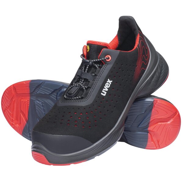 uvex Chaussure basse de s&eacute;curit&eacute; 1 G2 S1P, pointure 51, noir