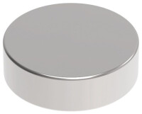 MAUL Neodym-Scheibenmagnet, 5 mm, Haftkraft: 1,1 kg, silber