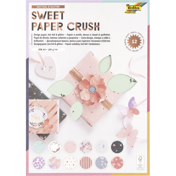 folia Bloc de papier design Sweet Paper Crush, A4