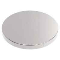 MAUL Aimant néodyme en forme de pastille, 10 mm, argent