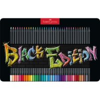 FABER-CASTELL Farbstifte Black Edition 116437 36 Farben,...